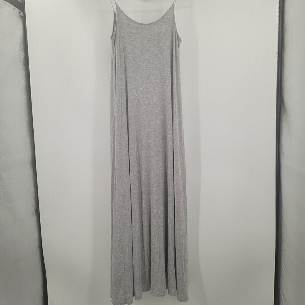 AX Armani Exchange Modal Gray Spaghetti Strap Maxi Dress